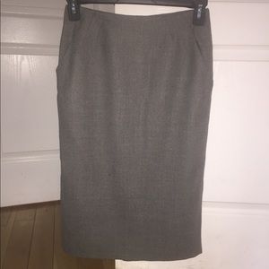 Paniz Gray Pencil Skirt